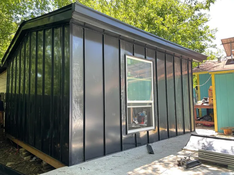 Black standing seam metal wall panels for Metal Roof Installation in Carrollwood